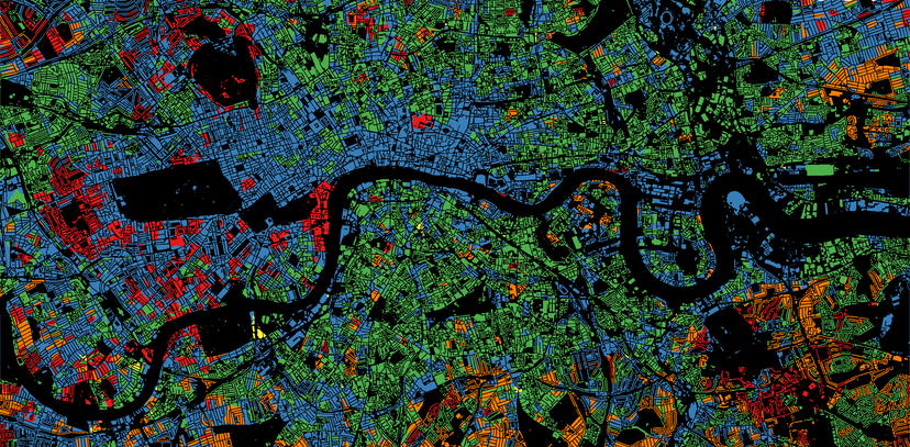 mixed tenure London map