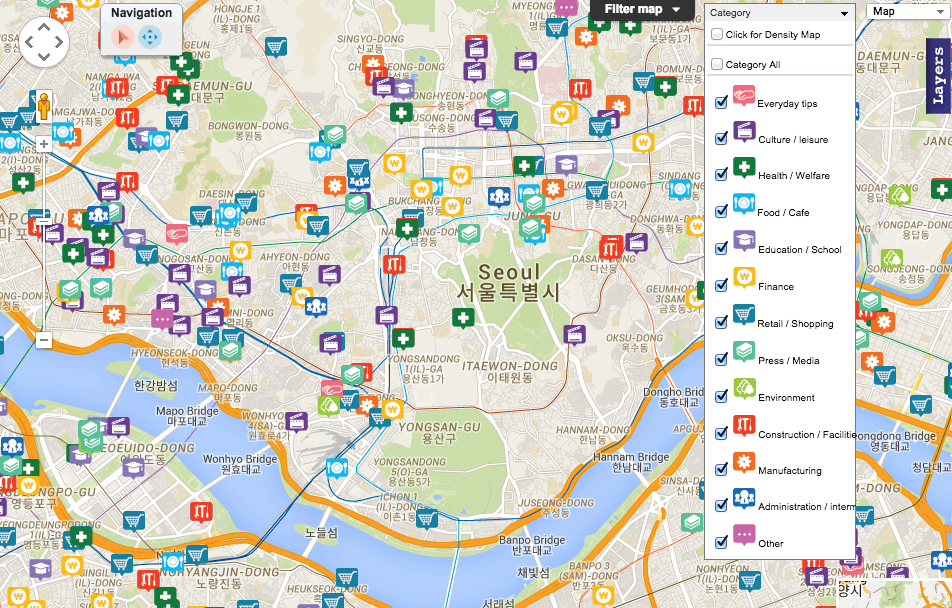 Seoul Social Enterprise Map